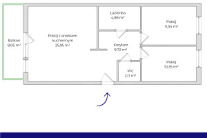 Mieszkanie na sprzedaż 65m2 Gdańsk Jasień Tadeusza Jasińskiego - zdjęcie 2