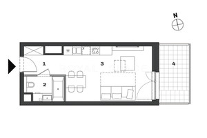 Mieszkanie na sprzedaż 29m2 Katowice Bogucice Nadgórników - zdjęcie 2