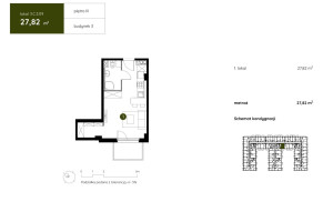 Mieszkanie na sprzedaż 28m2 Gdańsk Młyniska Twarda - zdjęcie 2