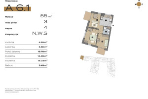 Mieszkanie na sprzedaż 55m2 Kraków Krowodrza Krowodrza Bartosza Głowackiego - zdjęcie 3