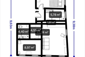 Mieszkanie na sprzedaż 60m2 Wrocław Śródmieście Jedności Narodowej - zdjęcie 1