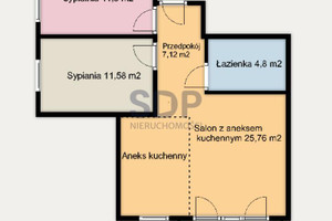 Mieszkanie na sprzedaż 61m2 Wrocław Krzyki Krzyki Braterska - zdjęcie 3