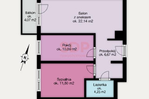 Mieszkanie na sprzedaż 55m2 Wrocław Śródmieście Jedności Narodowej - zdjęcie 2