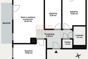 Mieszkanie na sprzedaż 69m2 Wrocław Krzyki Księże Małe ok. Opolskiej - zdjęcie 2