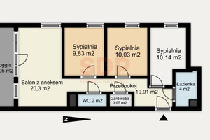 Mieszkanie na sprzedaż 69m2 Wrocław Śródmieście Wybrzeże Conrada - Korzeniowskiego - zdjęcie 2