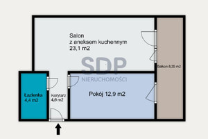 Mieszkanie na sprzedaż 45m2 Wrocław Jedności Narodowej - zdjęcie 1