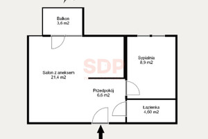 Mieszkanie na sprzedaż 42m2 Wrocław Krzyki Księże Małe Opolska - zdjęcie 3