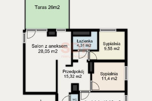 Mieszkanie na sprzedaż 82m2 Wrocław Śródmieście Wybrzeże Conrada - Korzeniowskiego - zdjęcie 3