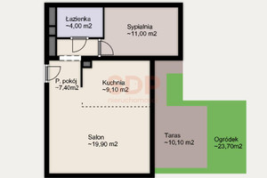 Mieszkanie na sprzedaż 52m2 Wrocław Krzyki Księże Wielkie Opolska - zdjęcie 2