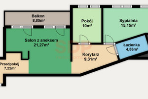 Mieszkanie na sprzedaż 68m2 Wrocław Stare Miasto Kościuszki - zdjęcie 2