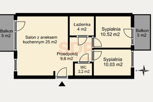 Mieszkanie na sprzedaż 62m2 Wrocław Śródmieście Wybrzeże Conrada - Korzeniowskiego - zdjęcie 3