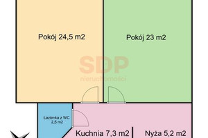 Mieszkanie na sprzedaż 61m2 Wrocław Śródmieście Ołbin Wyszyńskiego Stefana - zdjęcie 2