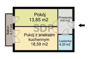 Mieszkanie na sprzedaż 44m2 Wrocław Krzyki Ołtaszyn Ołtaszyn/Wojszyce - zdjęcie 2