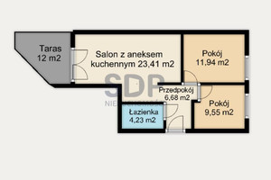 Mieszkanie na sprzedaż 56m2 Wrocław Krzyki Krzyki Braterska - zdjęcie 3