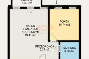 Mieszkanie na sprzedaż 39m2 Wrocław Krzyki Krzyki Karkonoska - zdjęcie 2