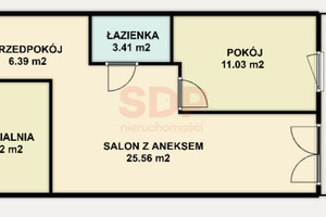 Mieszkanie na sprzedaż 57m2 Wrocław Stare Miasto Długa - zdjęcie 2