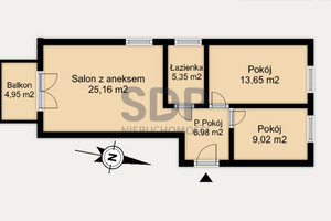 Mieszkanie na sprzedaż 61m2 Wrocław Psie Pole Lipa Piotrowska Kominiarska - zdjęcie 2