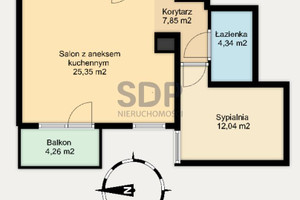 Mieszkanie na sprzedaż 50m2 Wrocław Krzyki Klecina Przyjaźni - zdjęcie 3