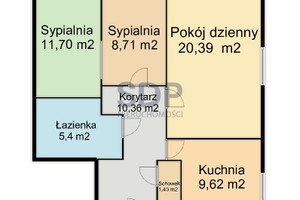 Mieszkanie na sprzedaż 68m2 Wrocław Psie Pole Os. Psie Pole Gorlicka - zdjęcie 3