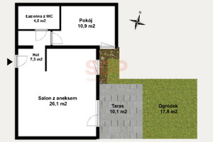 Mieszkanie na sprzedaż 49m2 Wrocław Krzyki Księże Wielkie Opolska - zdjęcie 1