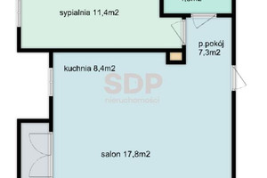 Mieszkanie na sprzedaż 46m2 Wrocław Krzyki Partynice Karkonoska - zdjęcie 3