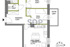 Mieszkanie na sprzedaż 74m2 Wrocław Krzyki Jagodno Buforowa - zdjęcie 2