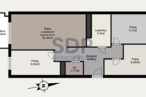 Mieszkanie na sprzedaż 66m2 Wrocław Krzyki Klecina Przyjaźni - zdjęcie 3