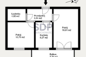 Mieszkanie na sprzedaż 52m2 Wrocław Fabryczna Stabłowice Stabłowicka - zdjęcie 1