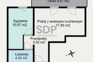 Mieszkanie na sprzedaż 40m2 Wrocław Krzyki Krzyki Braterska - zdjęcie 2