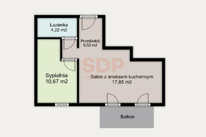 Mieszkanie na sprzedaż 40m2 Wrocław Krzyki Krzyki Braterska - zdjęcie 1