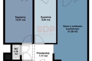 Mieszkanie na sprzedaż 57m2 Wrocław Krzyki Krzyki Braterska - zdjęcie 3