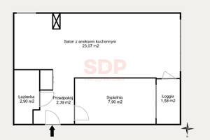 Mieszkanie na sprzedaż 37m2 Wrocław Śródmieście Biskupin Sempołowskiej Stefanii - zdjęcie 3