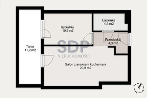 Mieszkanie na sprzedaż 42m2 Wrocław Krzyki Księże Wielkie Opolska - zdjęcie 2