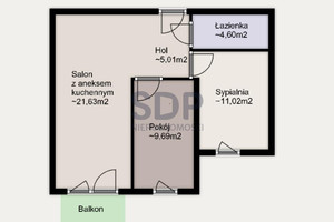 Mieszkanie na sprzedaż 52m2 Wrocław Krzyki Krzyki Braterska - zdjęcie 2