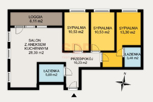 Mieszkanie na sprzedaż 82m2 Wrocław Śródmieście Wybrzeże Conrada - Korzeniowskiego - zdjęcie 3