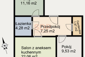 Mieszkanie na sprzedaż 59m2 Wrocław Krzyki Gaj Srebrnogórska - zdjęcie 3