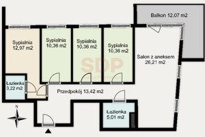 Mieszkanie na sprzedaż 92m2 Wrocław Śródmieście Wybrzeże Conrada - Korzeniowskiego - zdjęcie 2