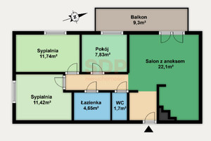 Mieszkanie na sprzedaż 70m2 Wrocław Fabryczna Stabłowice Stabłowicka - zdjęcie 2