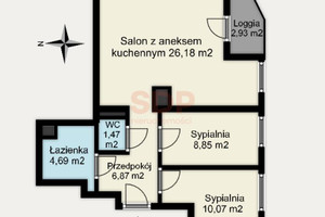 Mieszkanie na sprzedaż 59m2 Wrocław Śródmieście Wybrzeże Conrada - Korzeniowskiego - zdjęcie 3