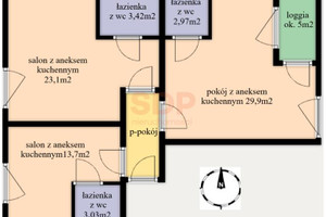 Mieszkanie na sprzedaż 76m2 Wrocław Śródmieście Nadodrze Kępa Mieszczańska - zdjęcie 2