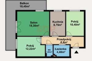 Mieszkanie na sprzedaż 65m2 Wrocław Fabryczna Stabłowice Stabłowicka - zdjęcie 2