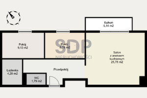 Mieszkanie na sprzedaż 60m2 Wrocław Stare Miasto Gnieźnieńska - zdjęcie 2