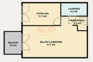 Mieszkanie na sprzedaż 42m2 Wrocław Krzyki Księże Wielkie Opolska - zdjęcie 4