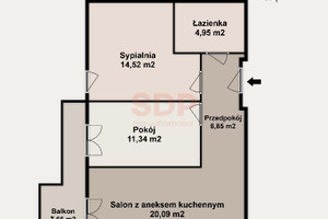 Mieszkanie na sprzedaż 58m2 Wrocław Stare Miasto Pl. Dominikański - zdjęcie 3