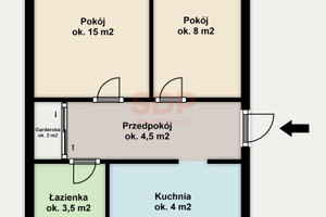 Mieszkanie na sprzedaż 38m2 Wrocław Krzyki Przedmieście Oławskie Prądzyńskiego Ignacego - zdjęcie 3