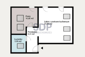 Mieszkanie na sprzedaż 46m2 Wrocław Psie Pole Poświętne Kamieńskiego Henryka Michała - zdjęcie 3