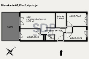 Mieszkanie na sprzedaż 66m2 Wrocław Krzyki Krzyki Braterska - zdjęcie 3