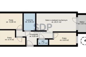 Mieszkanie na sprzedaż 66m2 Wrocław Krzyki Krzyki Braterska - zdjęcie 2