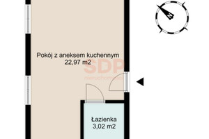 Mieszkanie na sprzedaż 26m2 Wrocław Śródmieście Nadodrze Dmowskiego Romana - zdjęcie 2