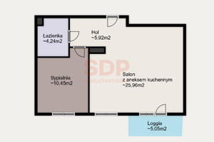 Mieszkanie na sprzedaż 47m2 Wrocław Śródmieście Wybrzeże Conrada - Korzeniowskiego - zdjęcie 2